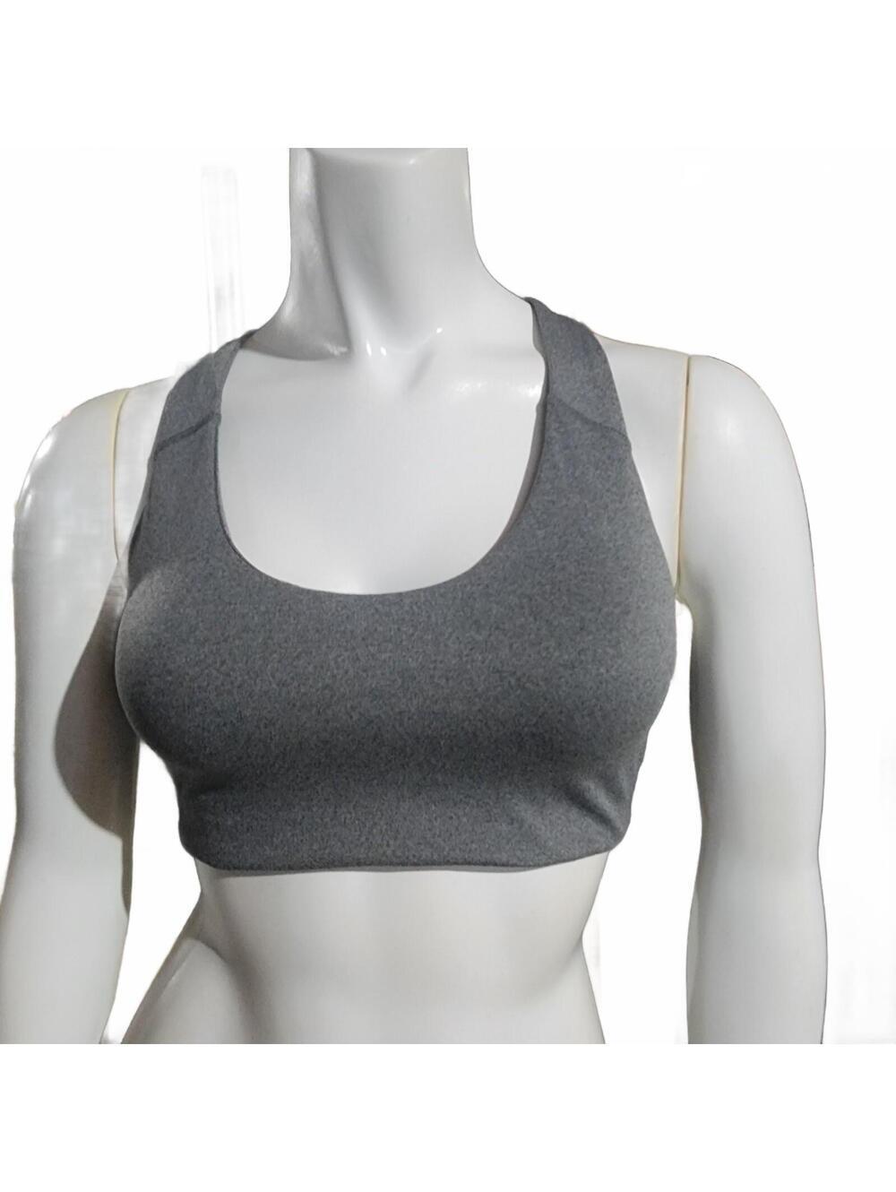 Old Navy Active Powersoft Medium Support Sports Bra in Gray, Size Small